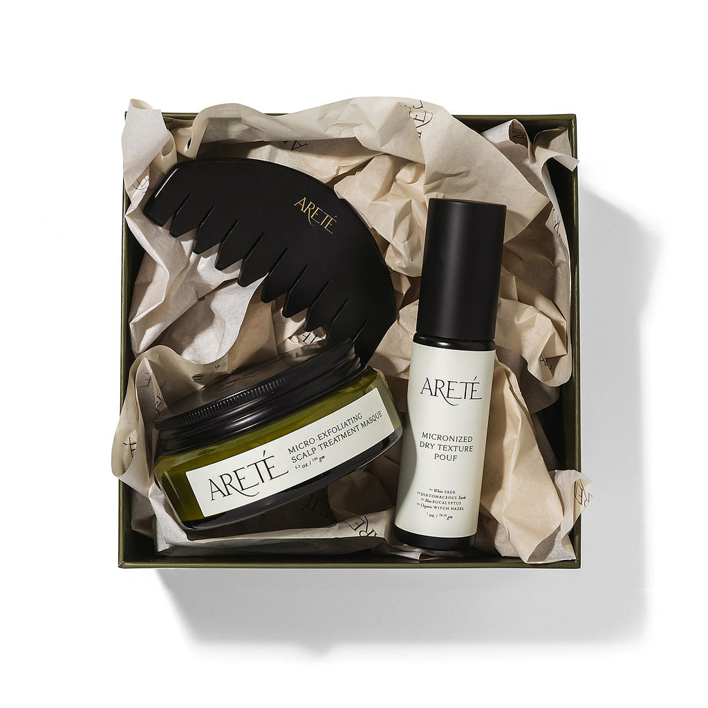 aret scalp ritual gift set for healthy scalp care