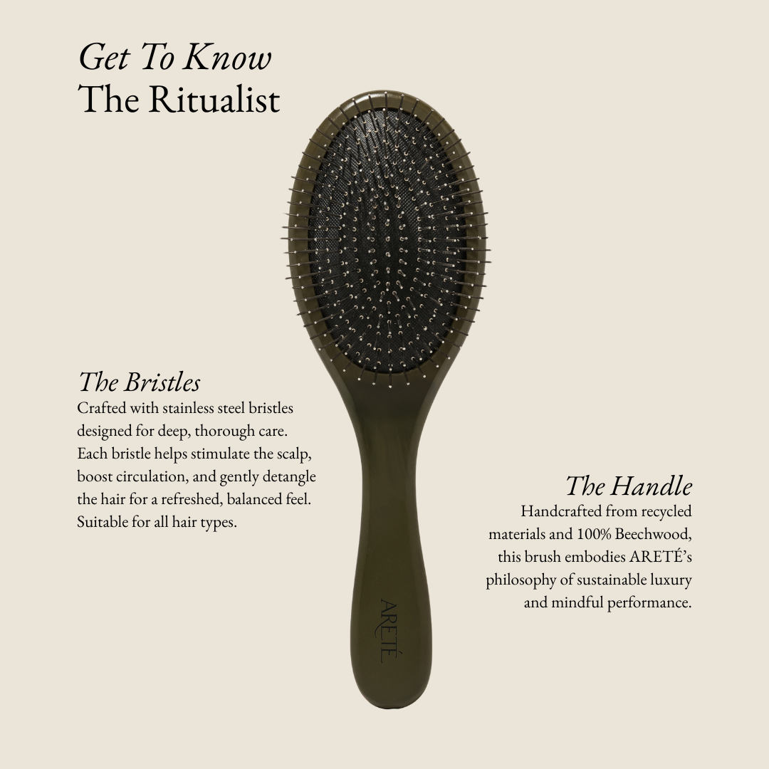 aret ritualist stimulating detangling brush for hair care